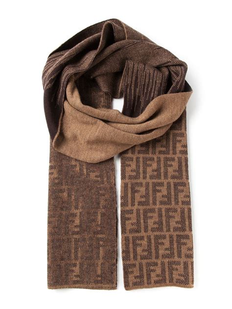 fendi ff scarf brown